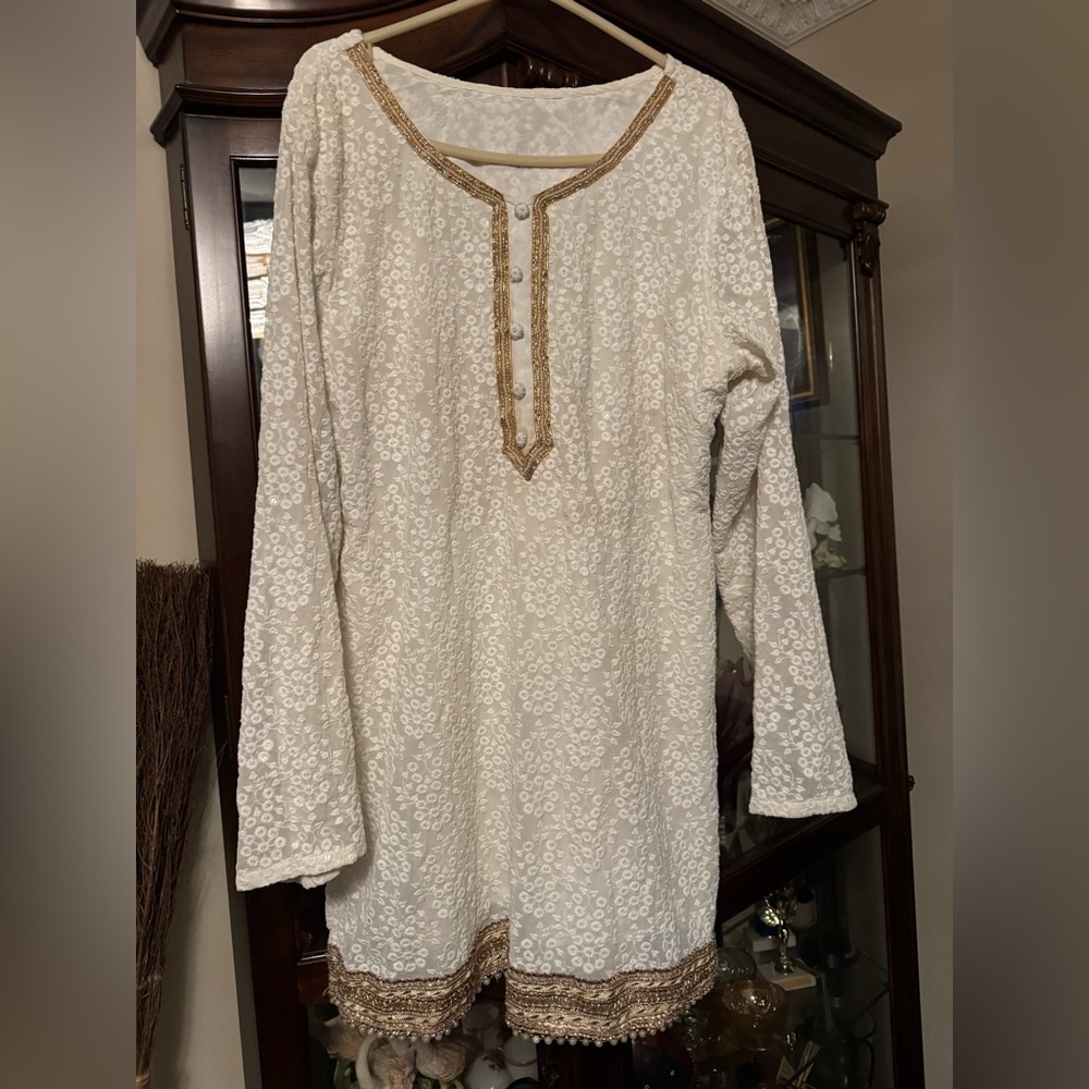 Lashkaraa Elegant White Embroidered Women's Patiala Shalwar Kameez